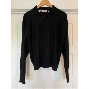 Ermenegildo Zegna Polo Neck Jumper with Long Cuffs 100% Virgin Wool